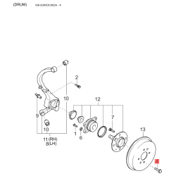 Зеркало наружное заднее левое 87610-3C300XX Mobis