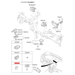 Реле, протиблокувальний пристрій 95550-1E000 Mobis