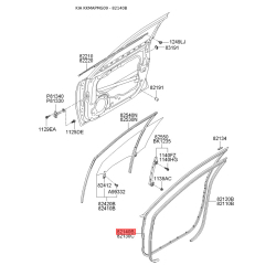 Ущільнення дверей праве 82140-2G000 Mobis