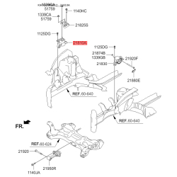Подушка двигателя 21810-B2000 Mobis