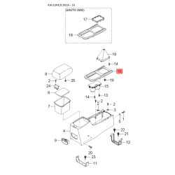 Кронштейн передньої кульової опори 54541-38010 Mobis