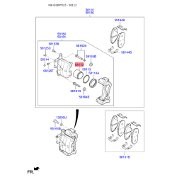 Поршень тормозного суппорта 58112-33000 Mobis
