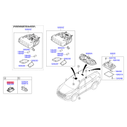 Освітлення салону ліве 92810-2W000OM Mobis