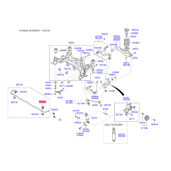 Кронштейн заднього стабілізатора лівий 55516-2B000 Mobis