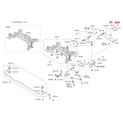 Прокладка задньої пружини нижня (на важіль) 55323-2B200 Mobis