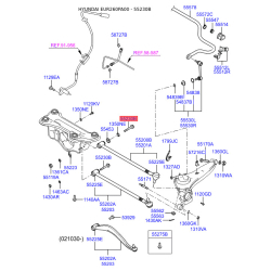 Болт развальный (эксцентрик) заднего нижнего рычага 55260-26500 Mobis