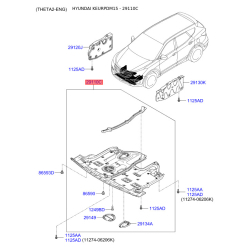 Захист двигуна / піддон двигуна 29110-2W500 Mobis