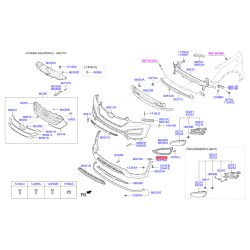 Кронштейн, буфер лівий 86577-2W000 Mobis