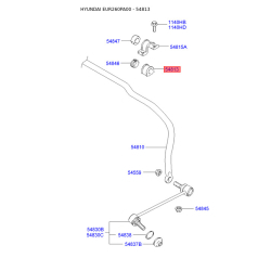 Втулка стабилизатора 54813-26100 Mobis