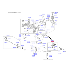 Кулак задній лівий 52710-2B000 Mobis