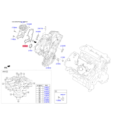 Прокладка водяний насос ліва 21355-3C530 Mobis