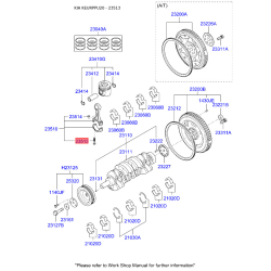 Болт кріплення кришки шатуна 23513-47280 Mobis