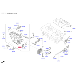 Клапан, регулировочный элемент (дроссельная заслонка) 28321-2B830 Mobis