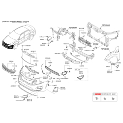 Датчик, система помощи при парковке 96890-2S1003D Mobis