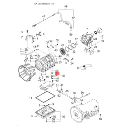 Гайка стопорна регулювання рульового механізму 54501-3E200 Mobis