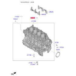Штифт установчий блоку циліндрів 14303-10140 Mobis