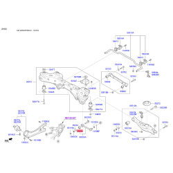 Сайлентблок тяги передней поперечной внутренний и наружный (задняя подвеска) 55253-2W100 Mobis