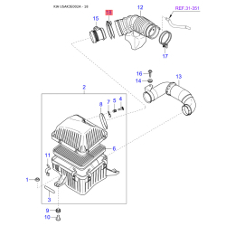 Болт регулювання розвалу коліс 54220-3E200 Mobis
