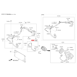 Трубопровід високого/низкого тиску, кондиціонер 97762-F1300 Mobis