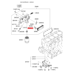 Прокладка, масляний радіатор 26461-47282 Mobis