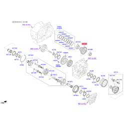 Шестерня ведена (головної пари) АКПП 45720-3B411 Mobis