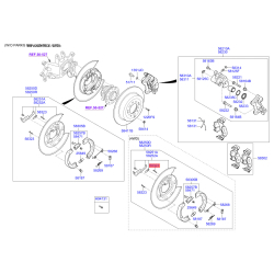 Штифт (солдатик) пружины прижимной колодок стояночного тормоза 58323-2H300 Mobis
