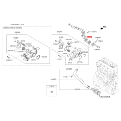 Трубка маслопроводу 25470-2G000 Mobis