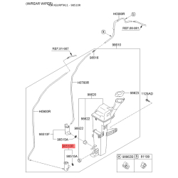 Насос бачка омивача задній 98510-2S100 Mobis