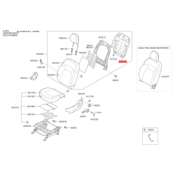 Сидение крепление 88391-3U000WK Mobis