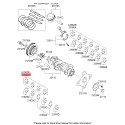 Вкладиші корінні 21020-23921 Mobis