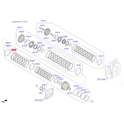 Комплект ламелей, автоматическая коробка передач 45525-4G100 Mobis