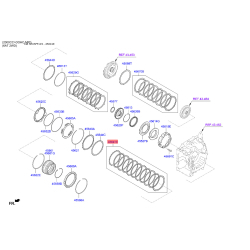 Комплект ламелей, автоматическая коробка передач 45641-26610 Mobis