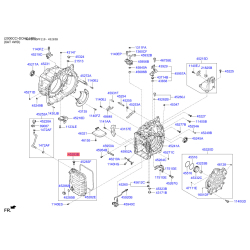 Фланцевая крышка, автоматическая коробка передач 45280-3B811 Mobis