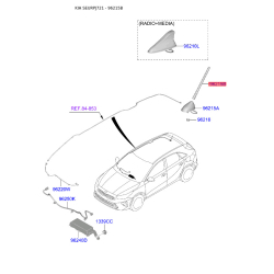 Антена 96215-2P000 Mobis
