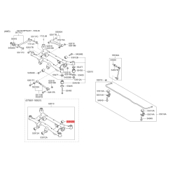 Сайлентблок заднього підрамника (задньої балки) задній для редуктора 4WD 53912-2E400 Mobis