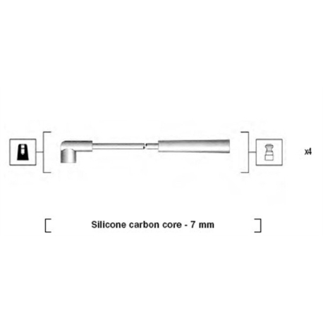 Провода высоковольтные Magneti Marelli - MM 941295050877 - изображение №1 MM 941295050877