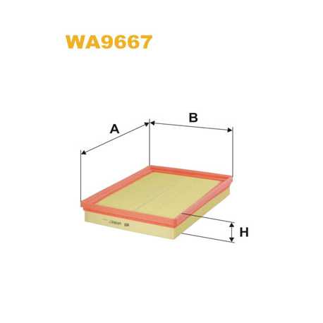 Фильтр воздушный WIX - WA9667 - изображение №1 WA9667