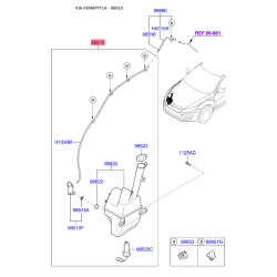 Бачок омывателя 98610-2T000 Mobis