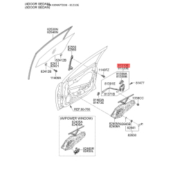 Замок дверей лівий 81310-1M040 Mobis