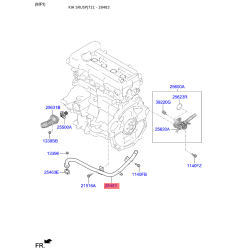 Шланг (патрубок) системы охлаждения 25457-2B712 Mobis