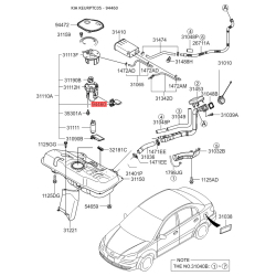 Датчик, запас палива 94460-1G000 Mobis