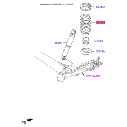 Пружина ходовой части 55330-1R070 Mobis