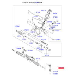 Наконечник кермової тяги 56820-1C080 Mobis