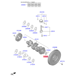 Центрирующий опорный подшипник, система сцепления 23133-2A900 Mobis