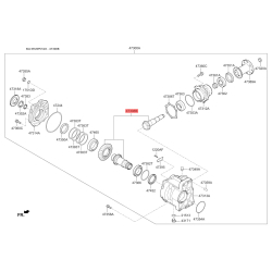 Главная пара (гипоидная передача) раздаточной коробки 47339-3B800 Mobis