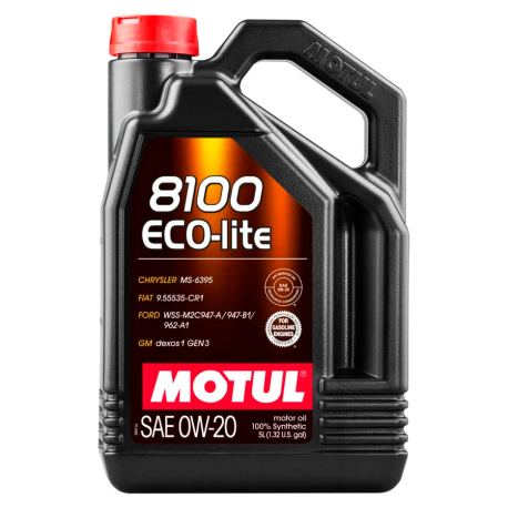 Масло Motul 0W-20 8100 Eco-lite синтетика 5л ML 841151 / 108536
