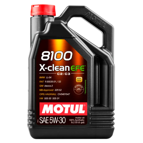 Масло Motul 5W-30 8100 X-clean EFE синтетика 5л ML 814051 / 109471