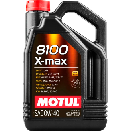 Масло Motul 0W-40 8100 X-max синтетика 5л ML 348206 / 104533