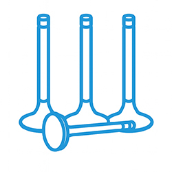 Клапана двигателя впускные и выпускные