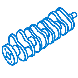Коленчатый вал (коленвал) и комплектующие